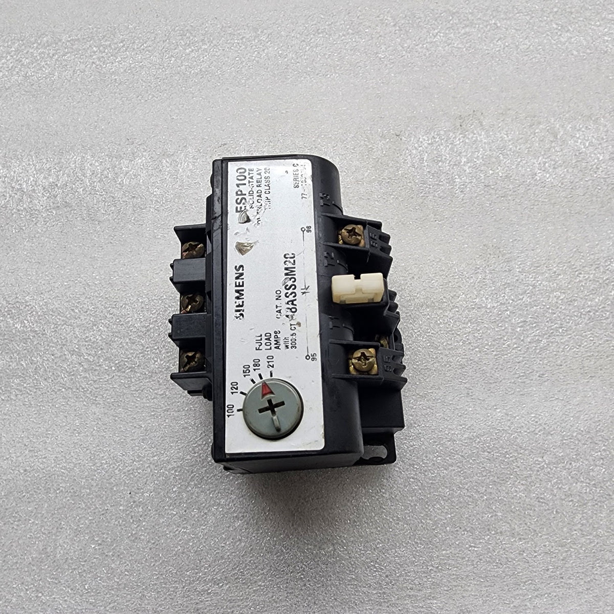 SIEMENS 48ASS3M20 ESP100 SOLID STATE OVERLOAD RELAY  100-210A