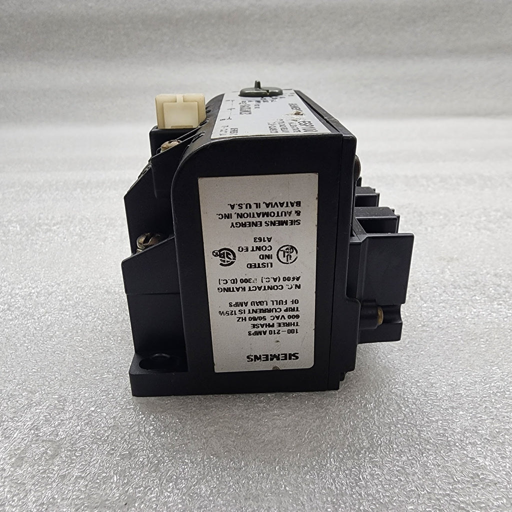 SIEMENS 48ASS3M20 ESP100 SOLID STATE OVERLOAD RELAY  100-210A