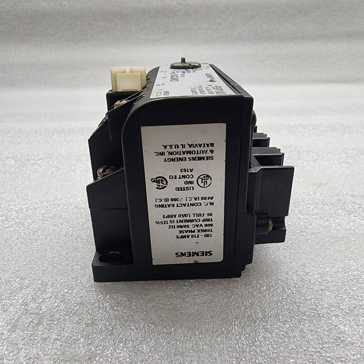 SIEMENS 48ASS3M20 ESP100 SOLID STATE OVERLOAD RELAY  100-210A