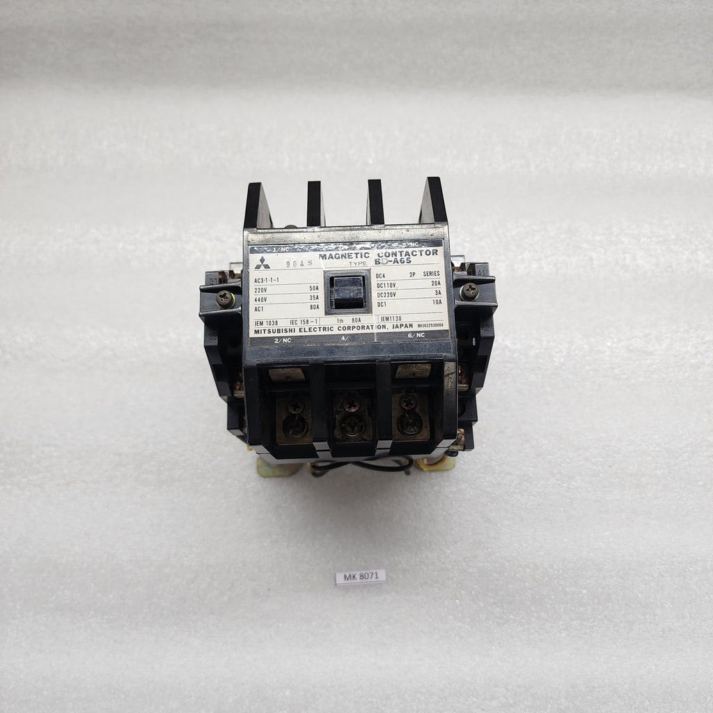 MITSUBISHI BD-A65 3-POLE MAGNETIC CONTACTOR 80A COIL VOLTAGE 24V