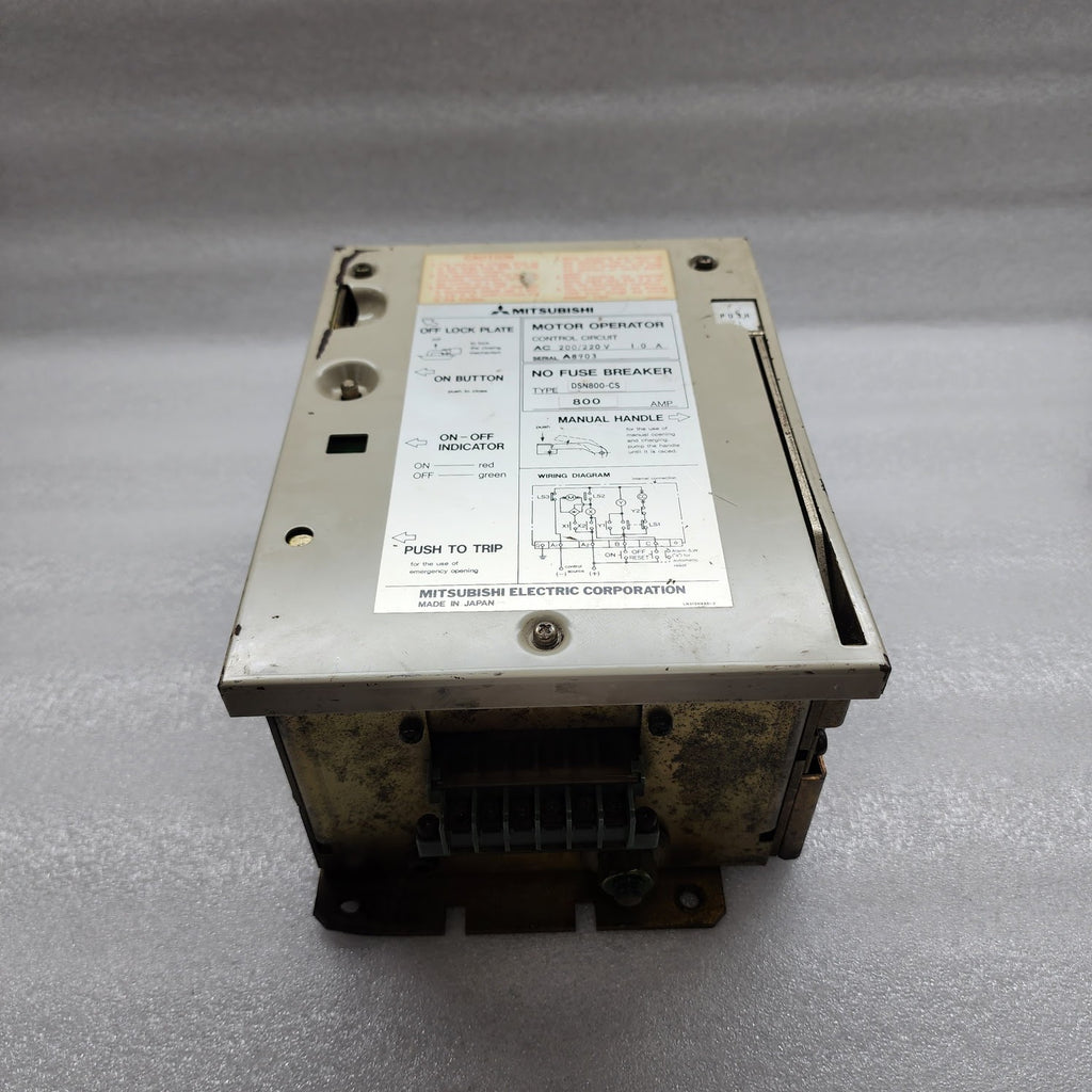 MITSUBISHI DSN800-CS MOTOR OPERATOR 800A 200-220V
