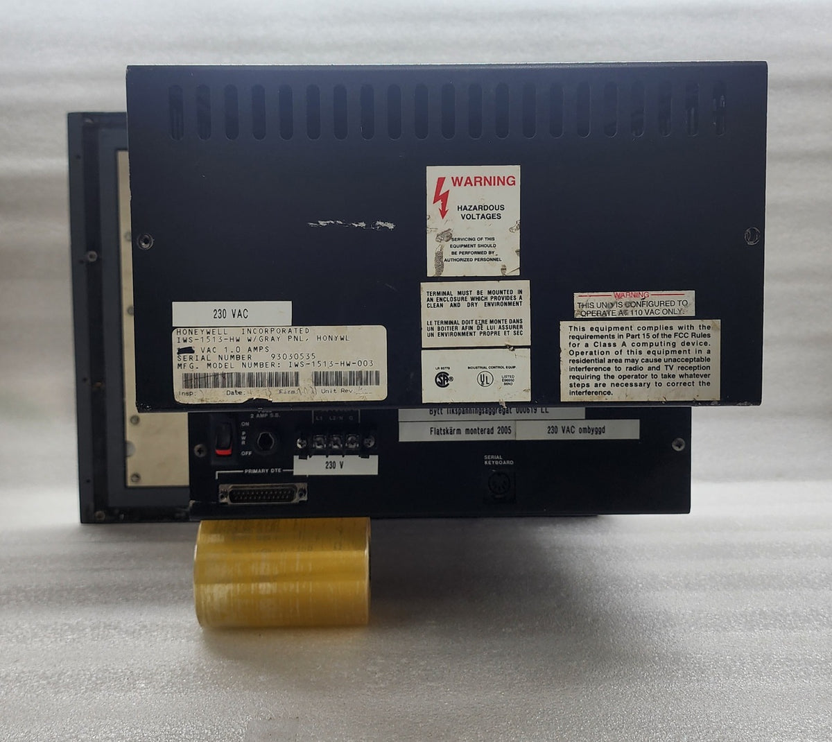HONEYWELL IWS-1513-HW CRT OPERATOR INTERFACE PANEL