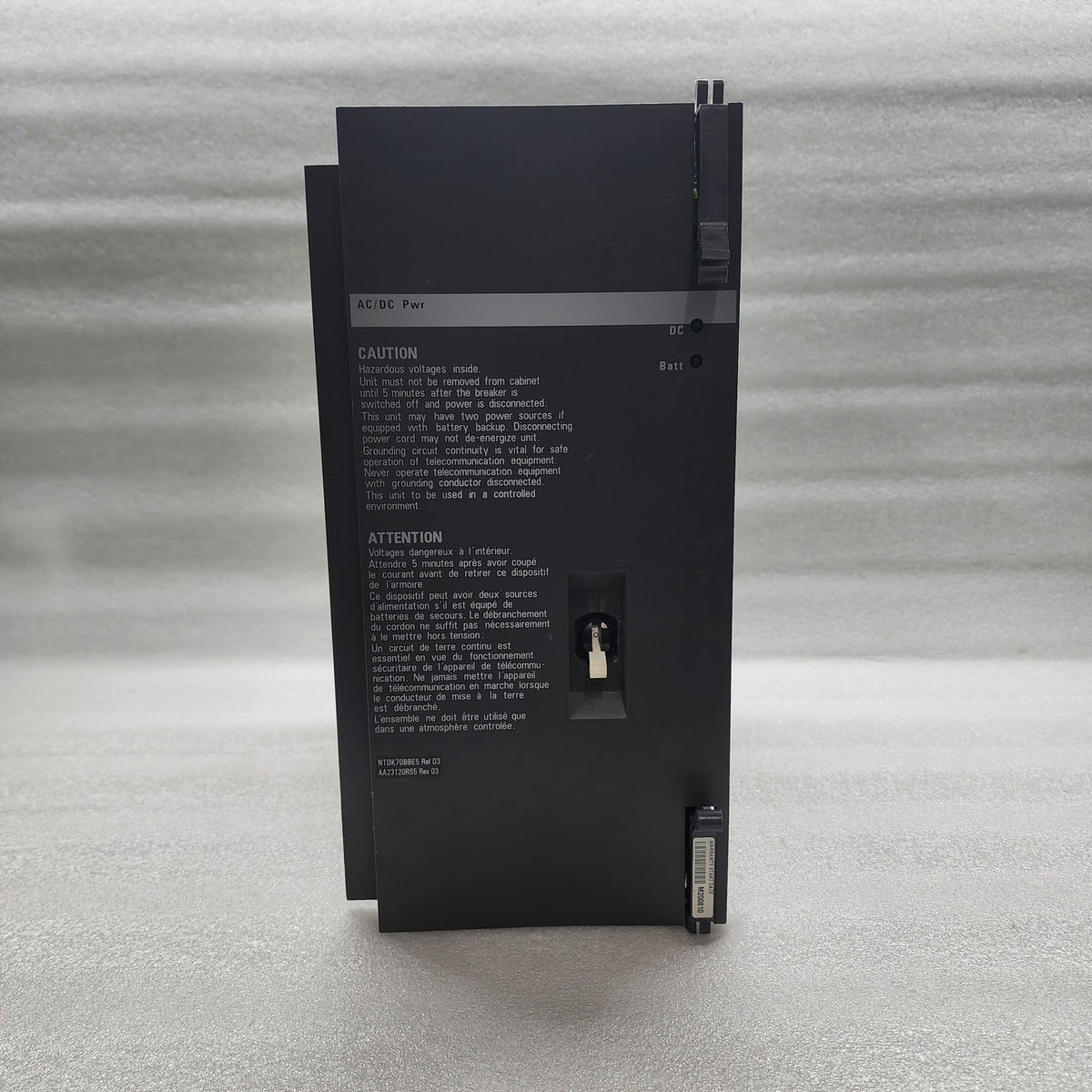 NORTEL NETWORKS NTDK70BBE5 AC/DC POWER SUPPLY AA23120RS5 100-240V 8A 750VA