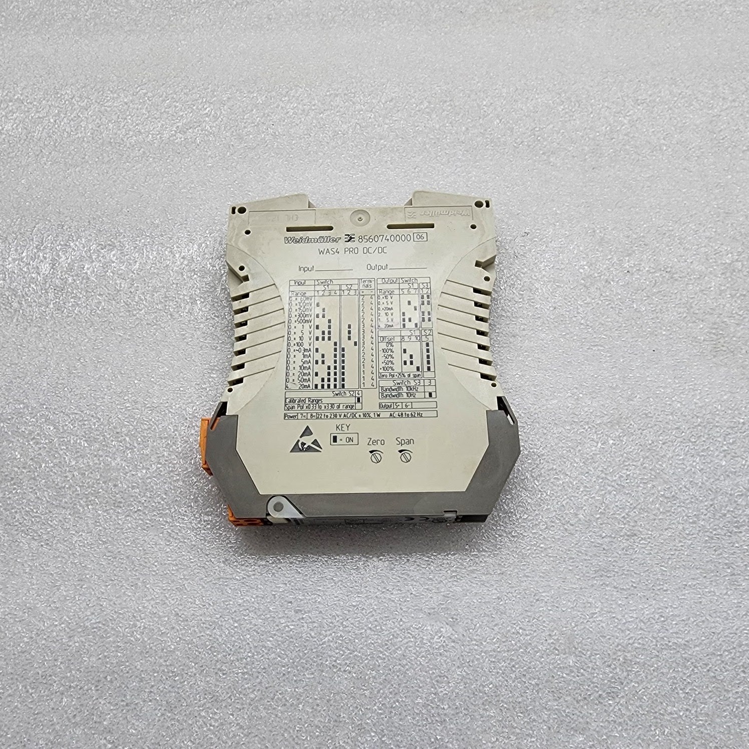 WEIDMULLER WAS4 PRO DC/DC SIGNAL CONVERTER 856074000006