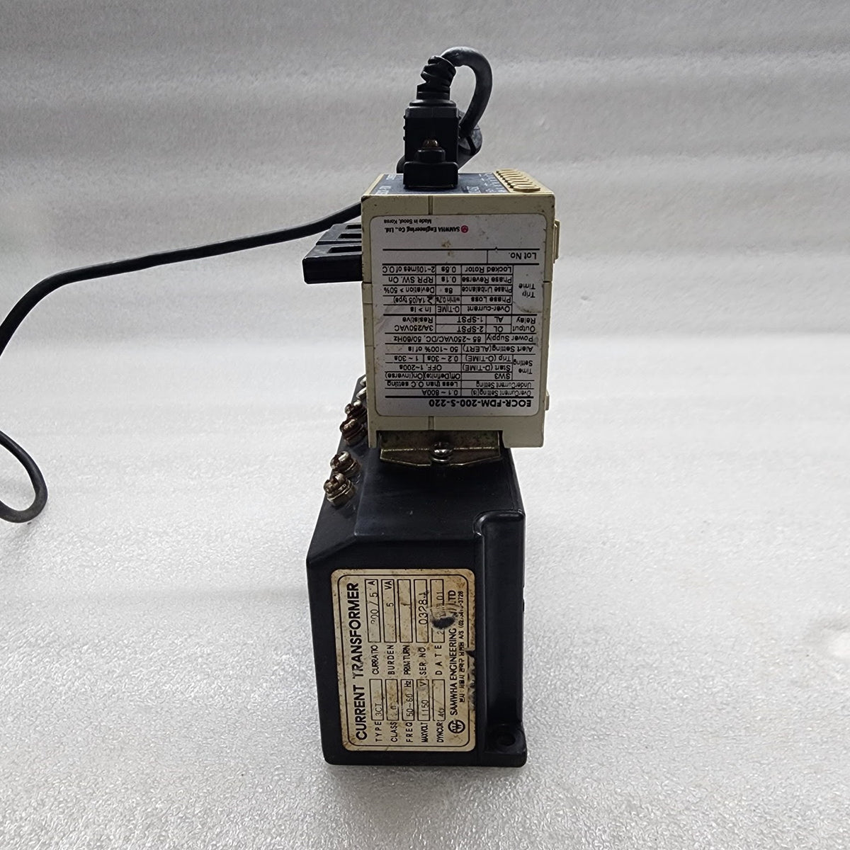 SAMWHA EOCR-FDM OVERLOAD RELAY 3CT M1040484 EOCR-FDM-200-S-220 M1040507