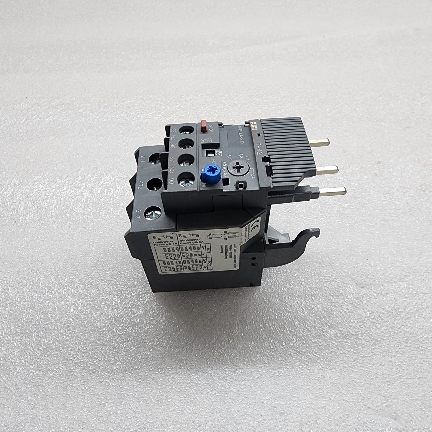 ABB TF42-7.6 OVERLOAD RELAY 1SAZ721201R140 5.7-7.6A