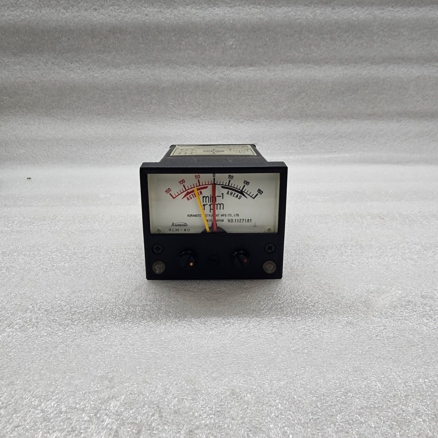 KURAMOTO INSTRUMENT KUWANO RLM-80 RPM METER 24VDC