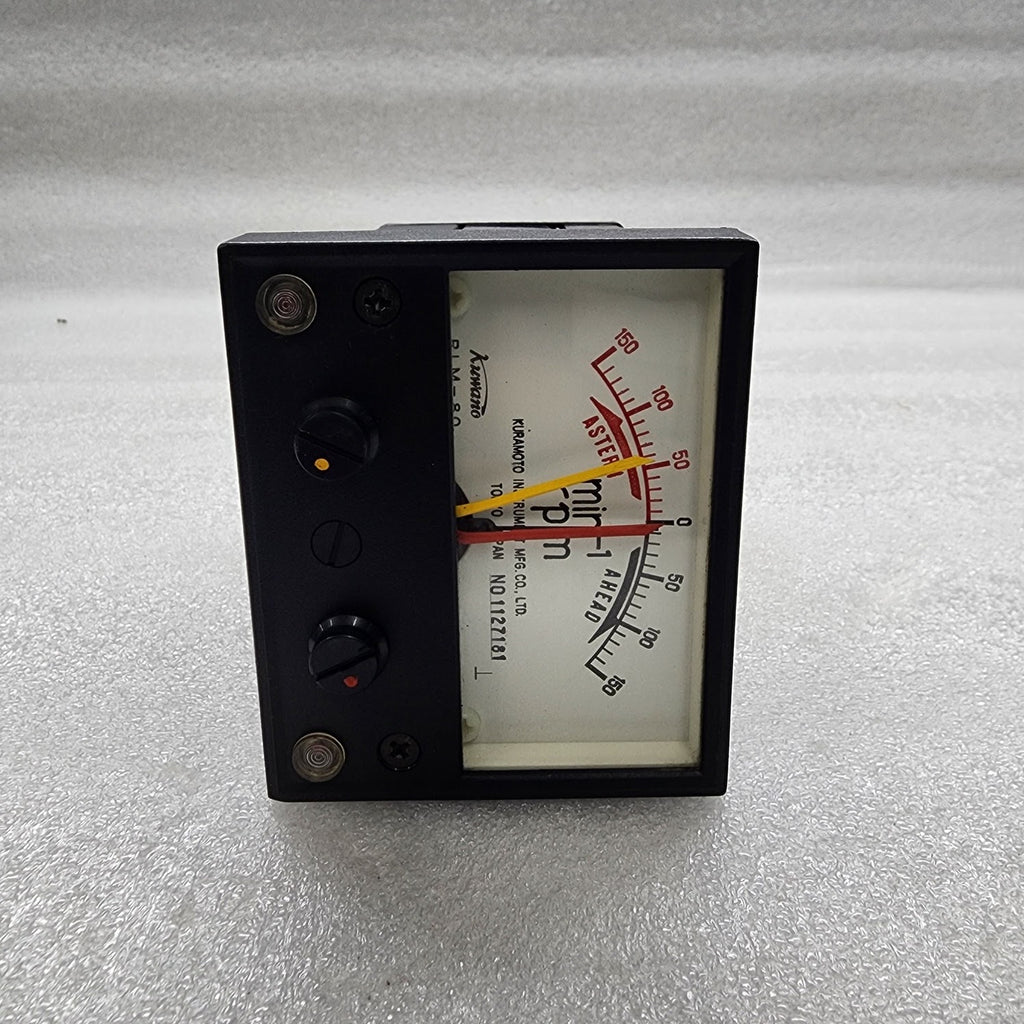 KURAMOTO INSTRUMENT KUWANO RLM-80 RPM METER 24VDC