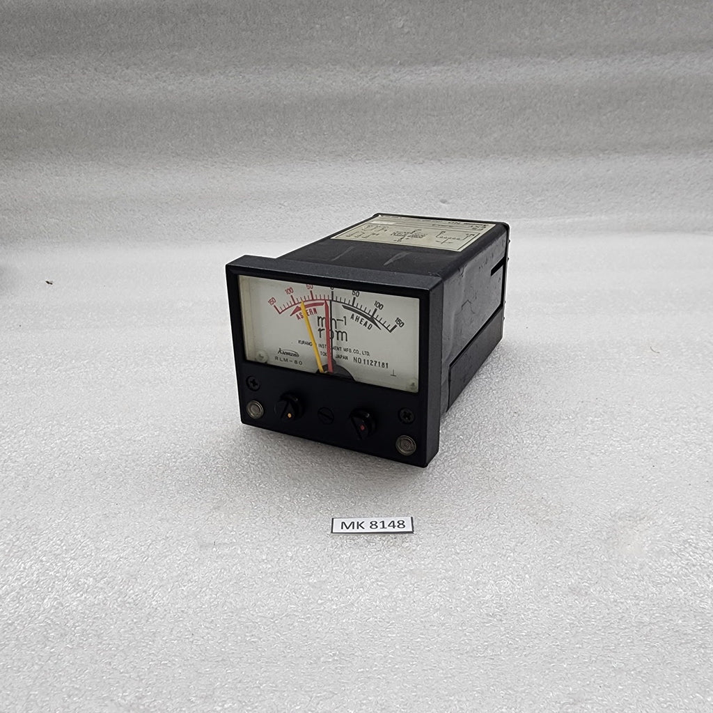 KURAMOTO INSTRUMENT KUWANO RLM-80 RPM METER 24VDC