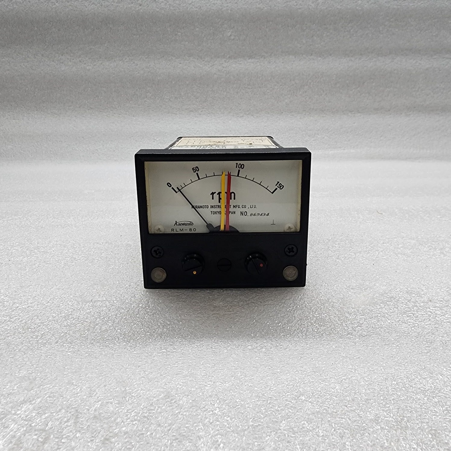 KUWANO KURAMOTO INSTRUMENT RLM80 RPM METER