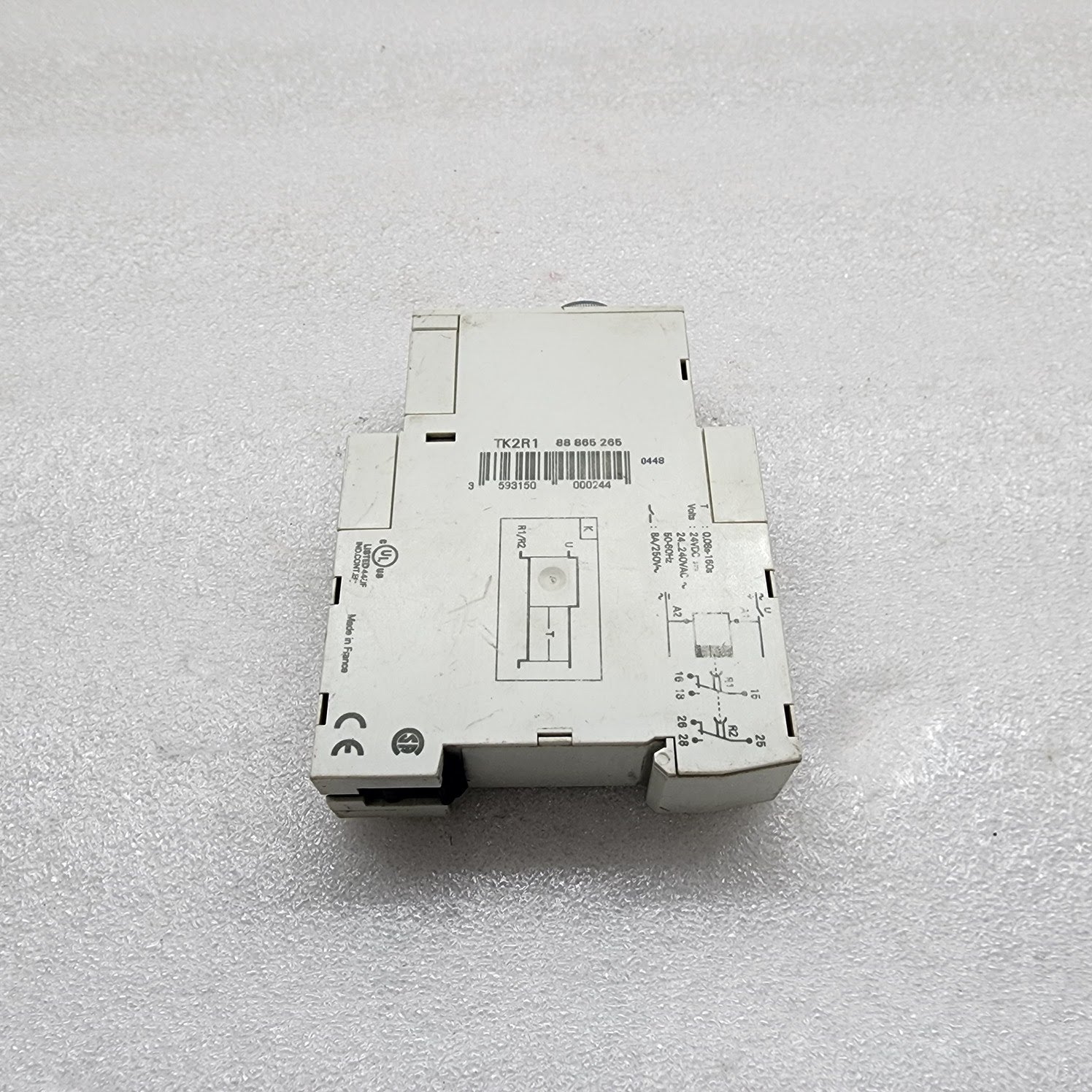 CROUZET TK2R1 TIMER RELAY 88865265 24VDC/24-240VAC