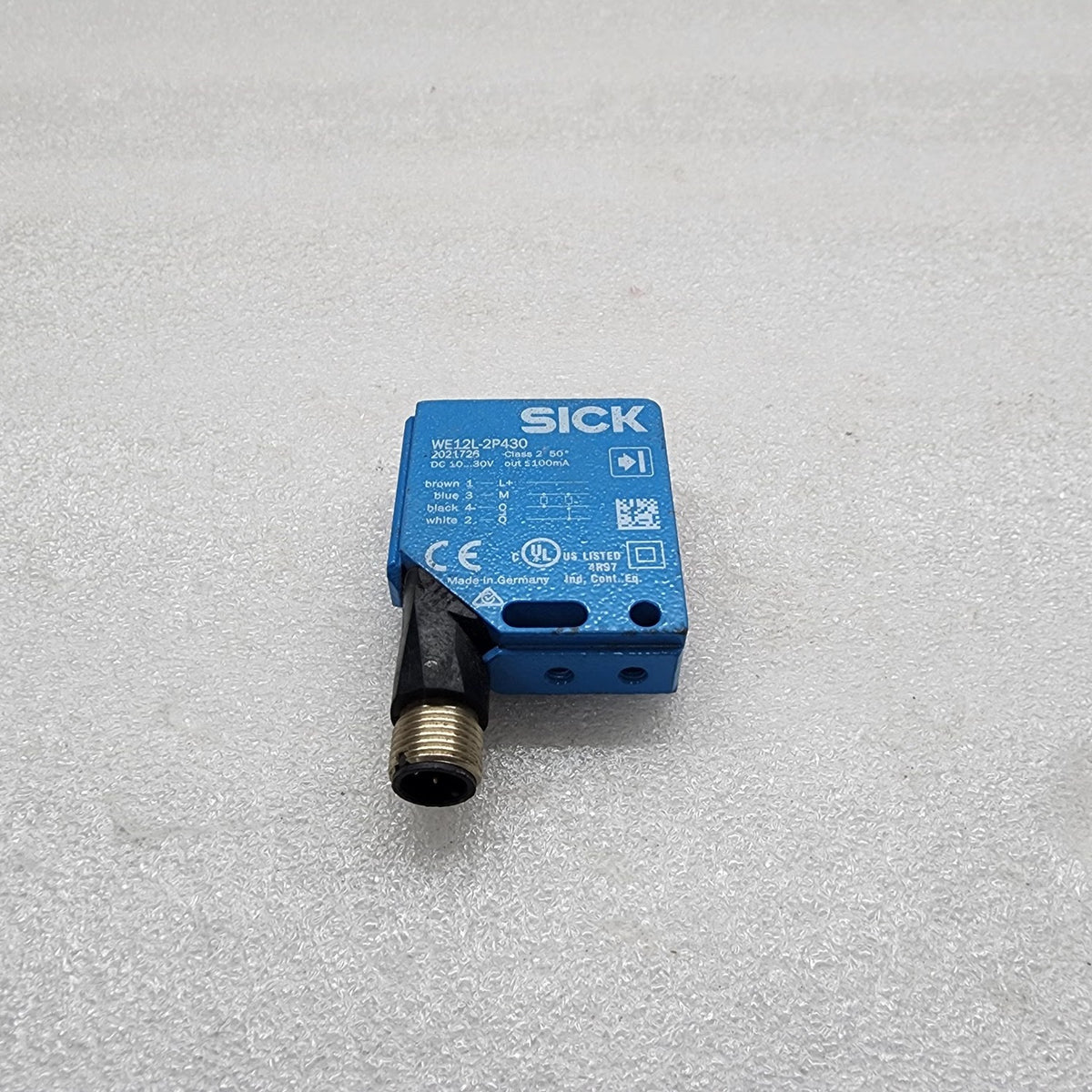 SICK WE12L-2P430 PHOTO SENSOR 2021726 10-30VDC