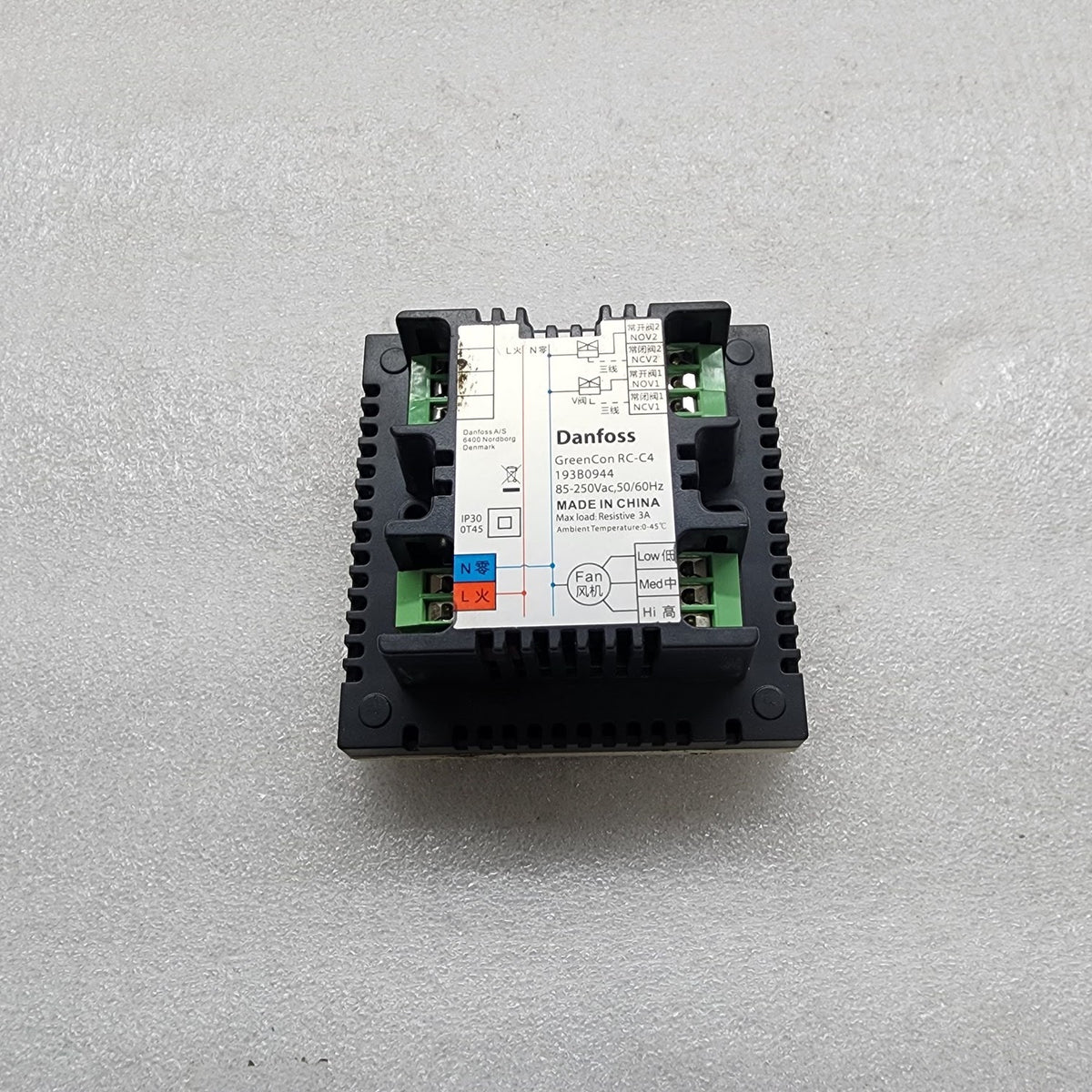 DANFOSS GREENCON RC-C4 193B0944 ROOM THERMOSTAT 85-250VAC