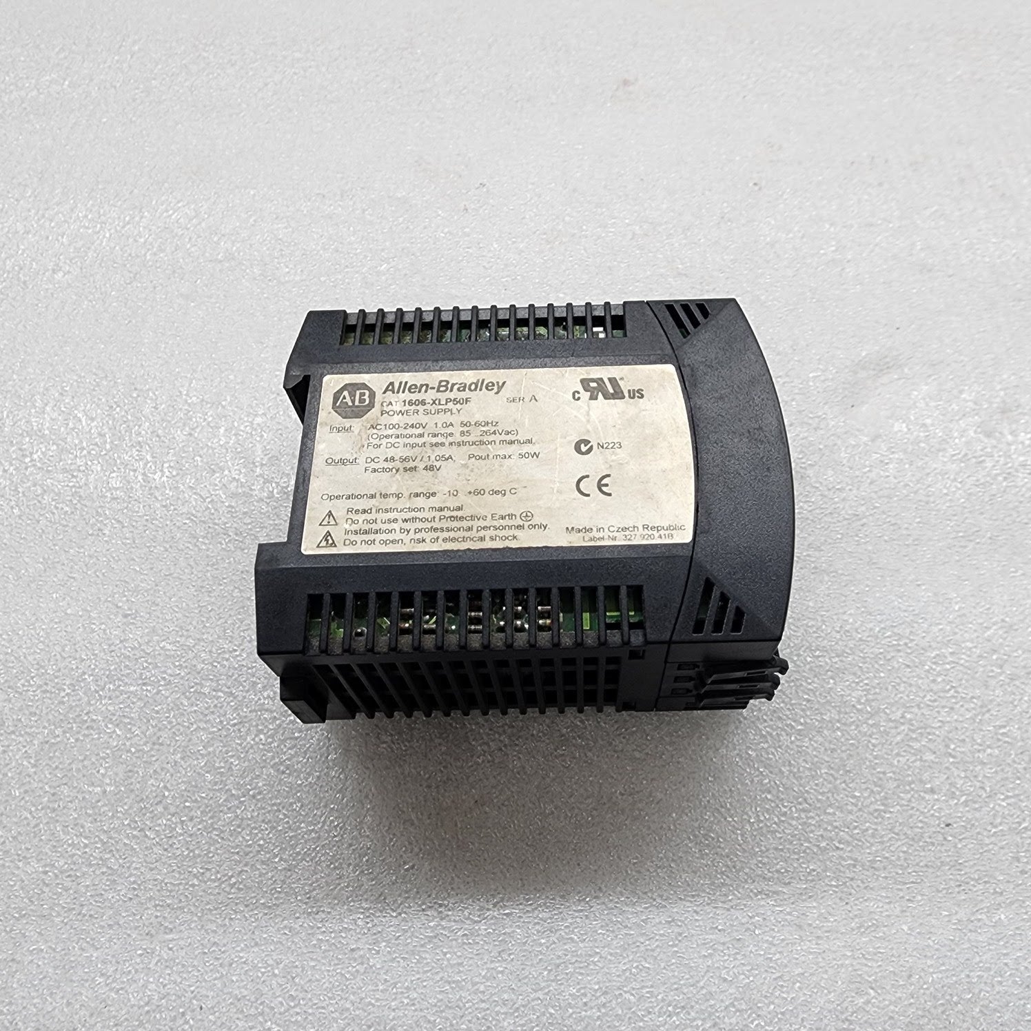 ALLEN BRADLEY CAT 1606-XLP POWER SUPPLY 48-56VDC 1.05A