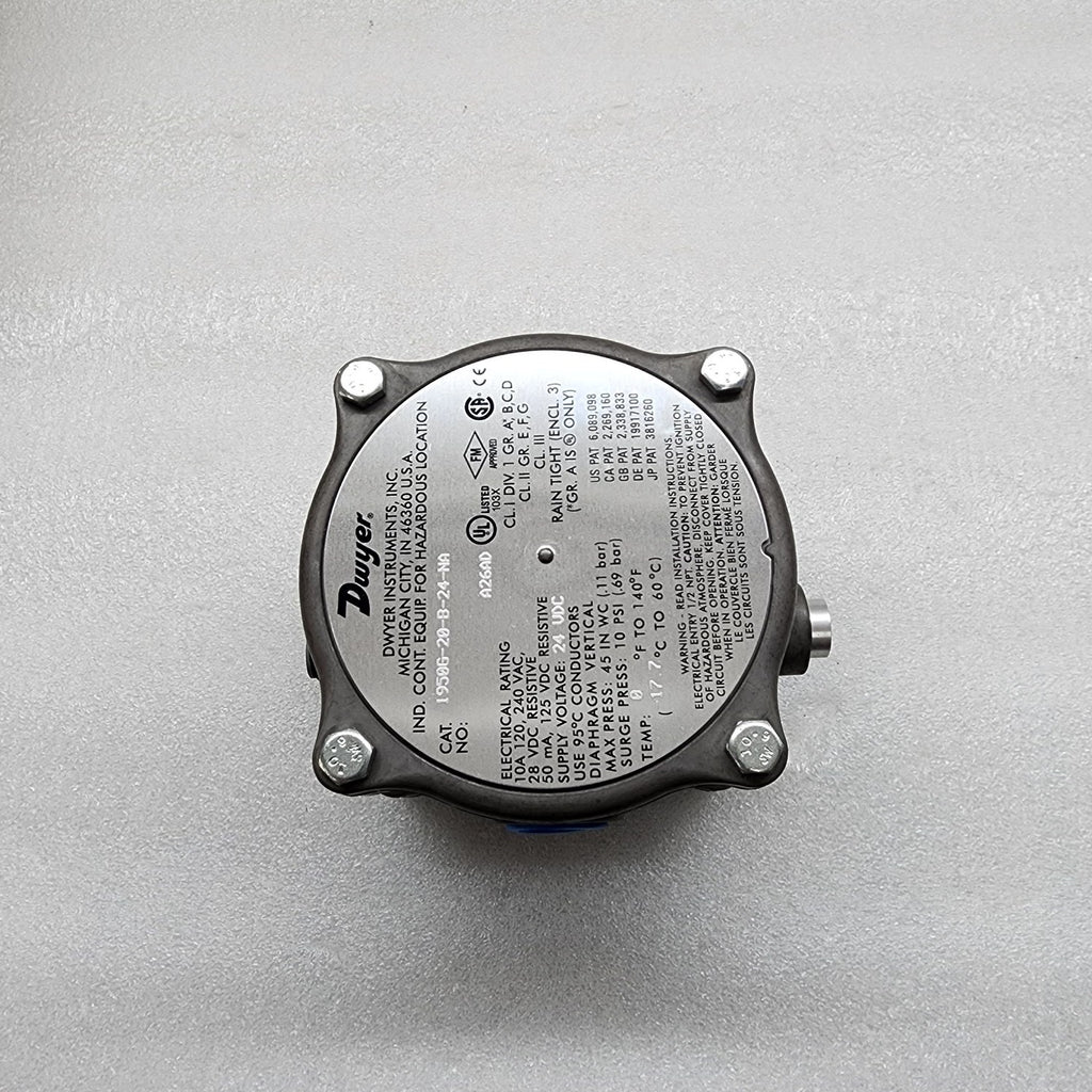 DWYER 1950G-20-B-24-NA DIFFERENTIAL PRESSURE SWITCH