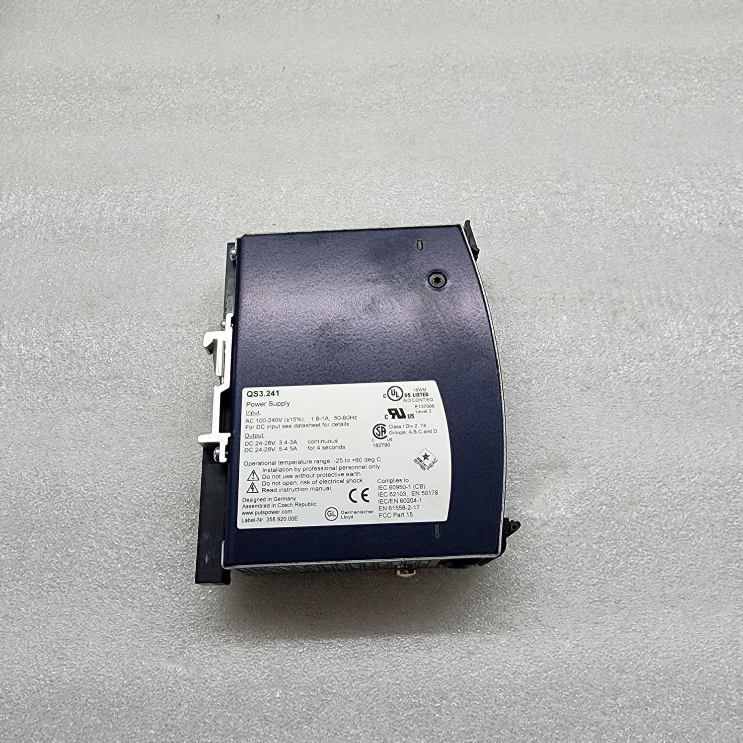 PULS QS3.241 POWER SUPPLY 24-28VDC