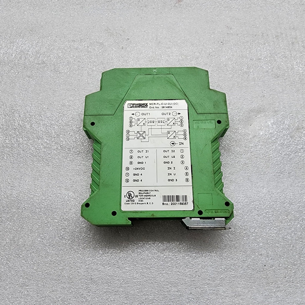 PHOENIX CONTACT MCR-FL-C-UI-2UI-DCI SIGNAL CONDITIONER 2814854