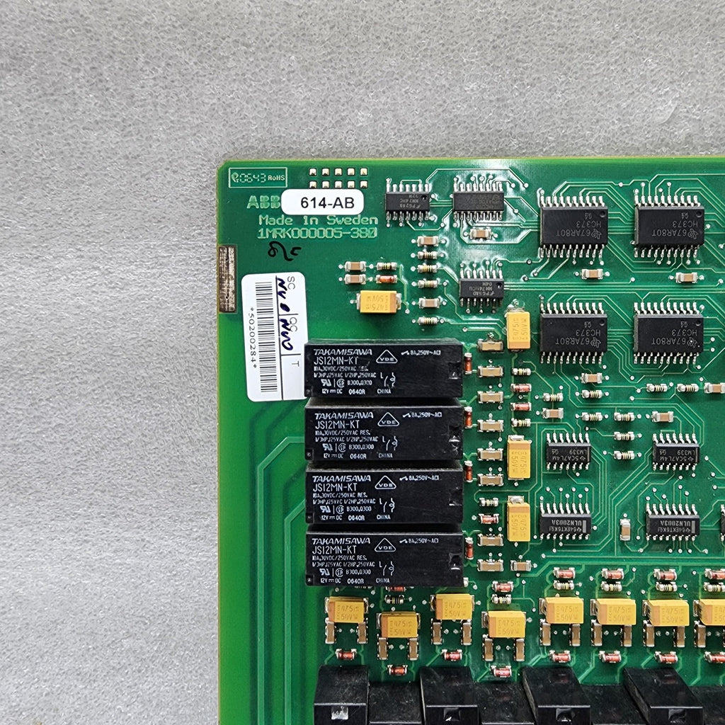 ABB 1MRK 000614-ABR00 CONTROL BOARD 1MRK000005-380