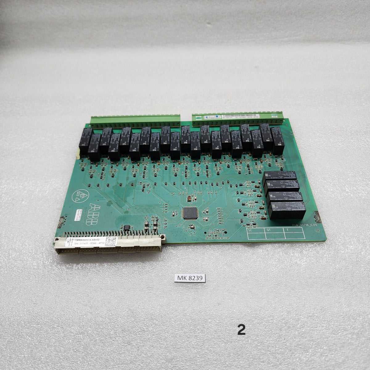 ABB 1MRK000614-ABR02 CONTROL BOARD 1MRK000007-6