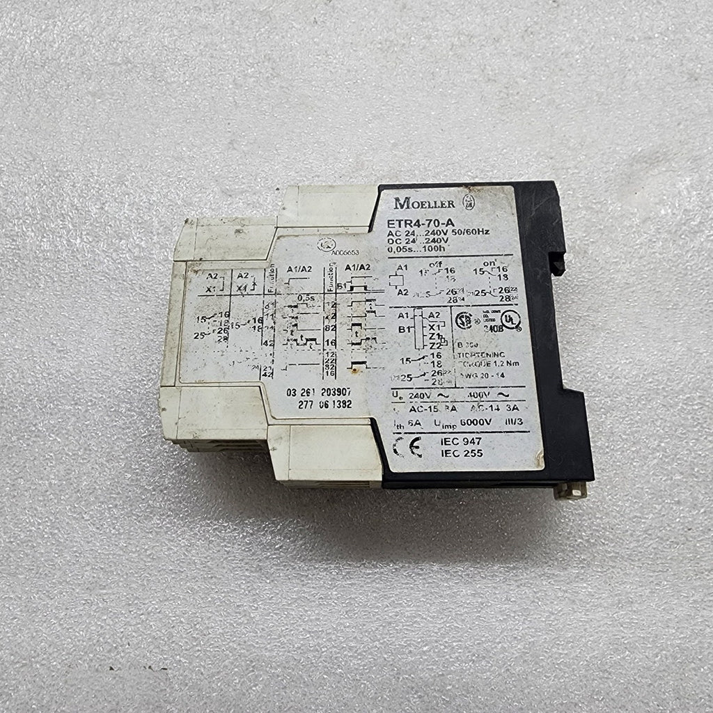 MOELLER ETR4-70-A TIMING RELAY 24-240VAC/DC