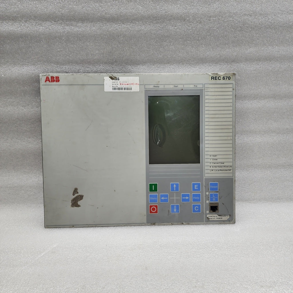 ABB REC670 FRONT DISPLAY PANEL 1MRK000008-NB