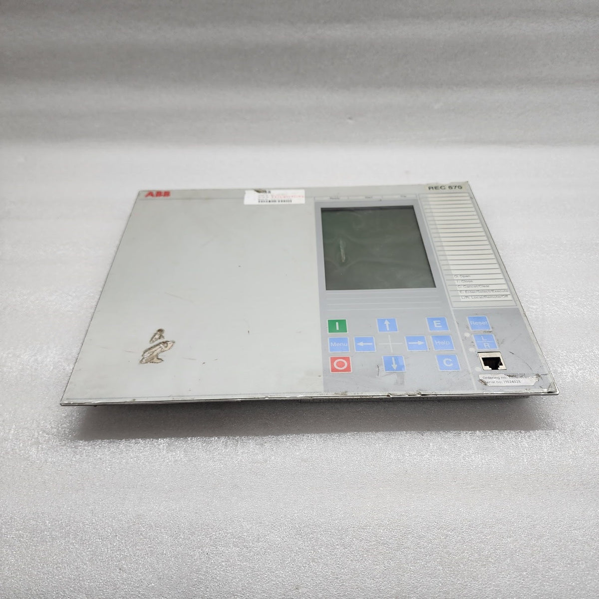 ABB REC670 FRONT DISPLAY PANEL 1MRK000008-NB