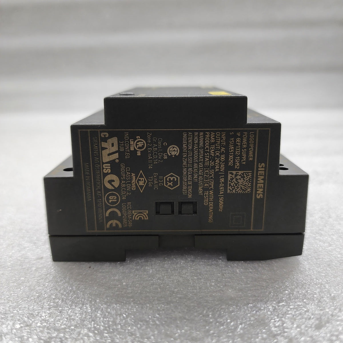 SIEMENS 6EP1332-1SH52 LOGO POWER SUPPLY 100-240V