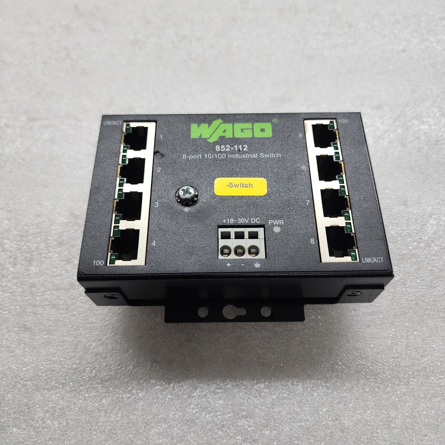 WAGO 852-112 8-PORT INDUSTRIAL ETHERNET SWITCH