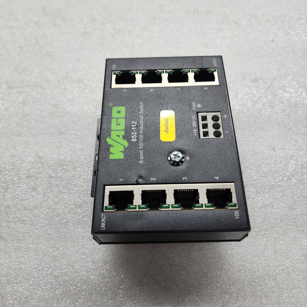 WAGO 852-112 8-PORT INDUSTRIAL ETHERNET SWITCH