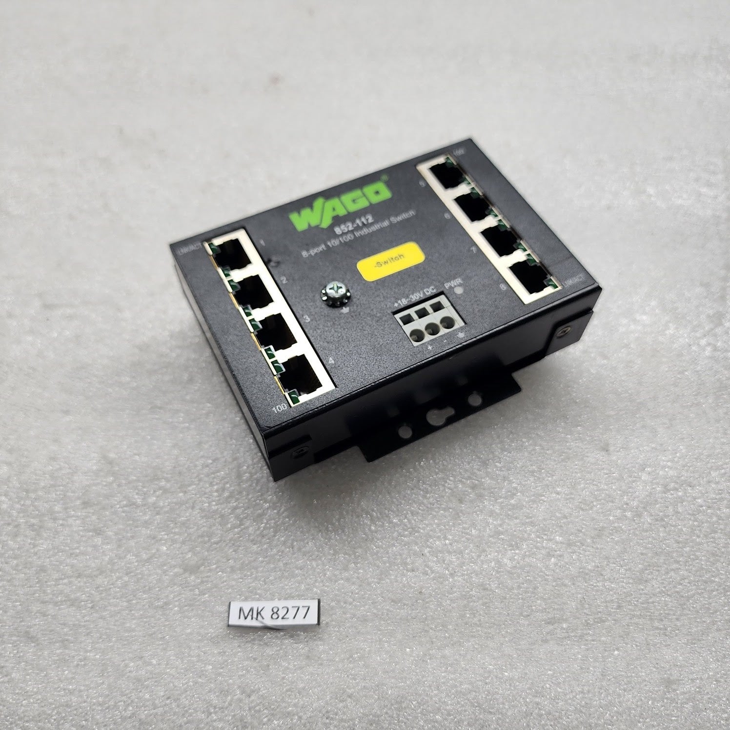 WAGO 852-112 8-PORT INDUSTRIAL ETHERNET SWITCH