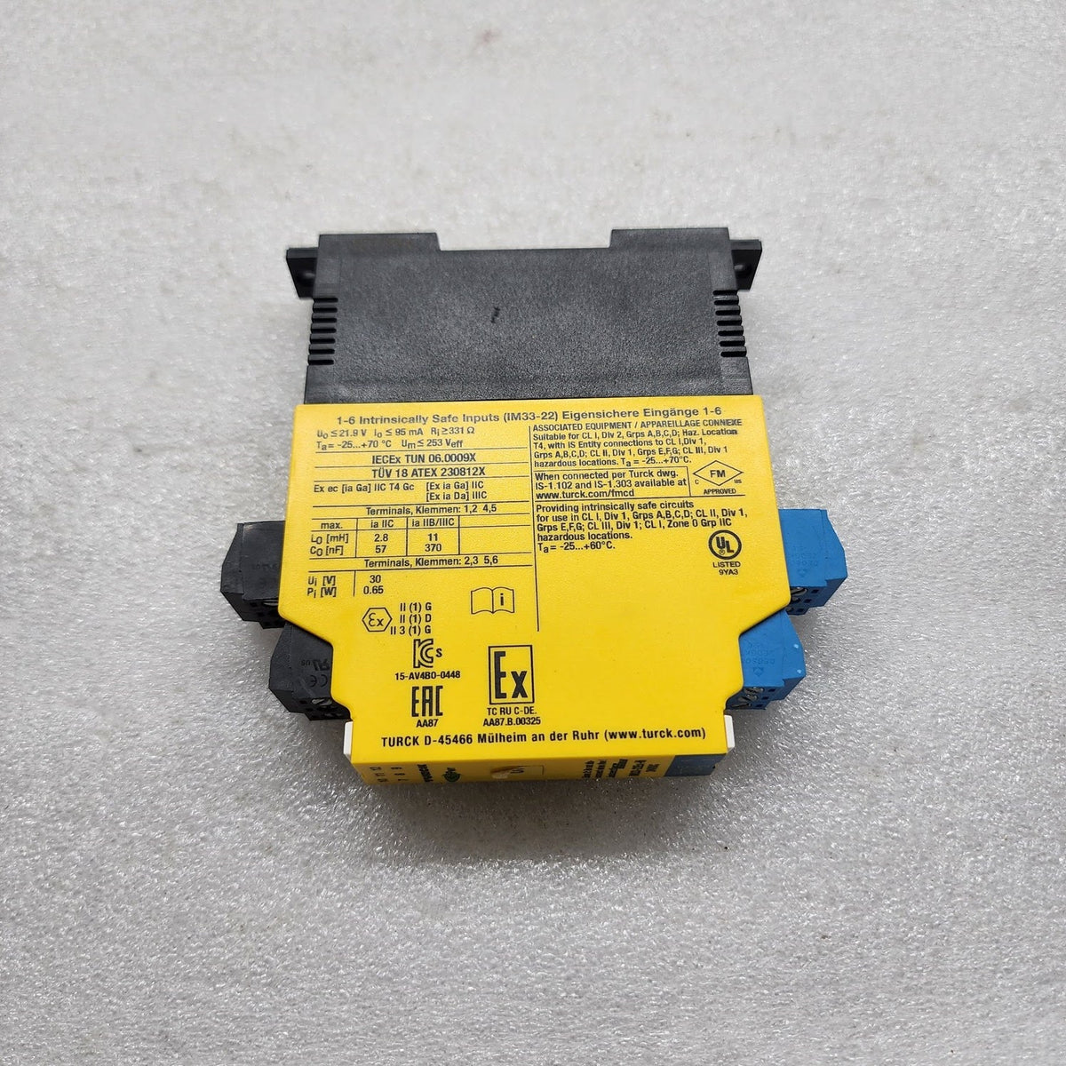 TURCK IM33-22EX-HI INTERFACE MODULE 24VDC