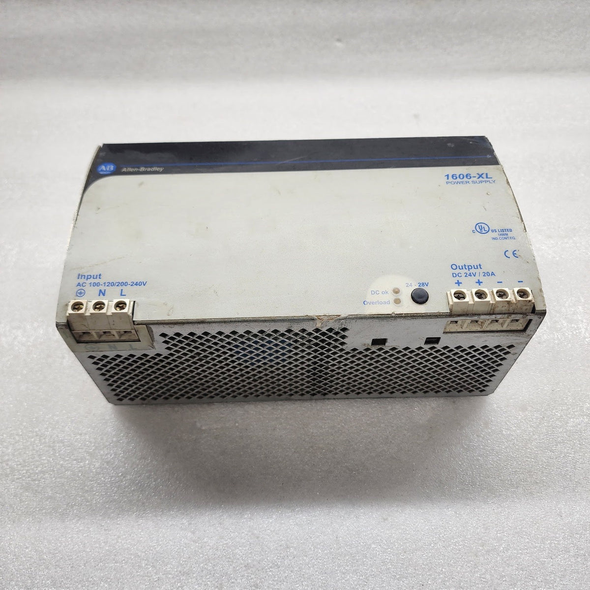 ALLEN BRADLEY CAT 1606-XL480EP POWER SUPPLY 24-28VDC 20A