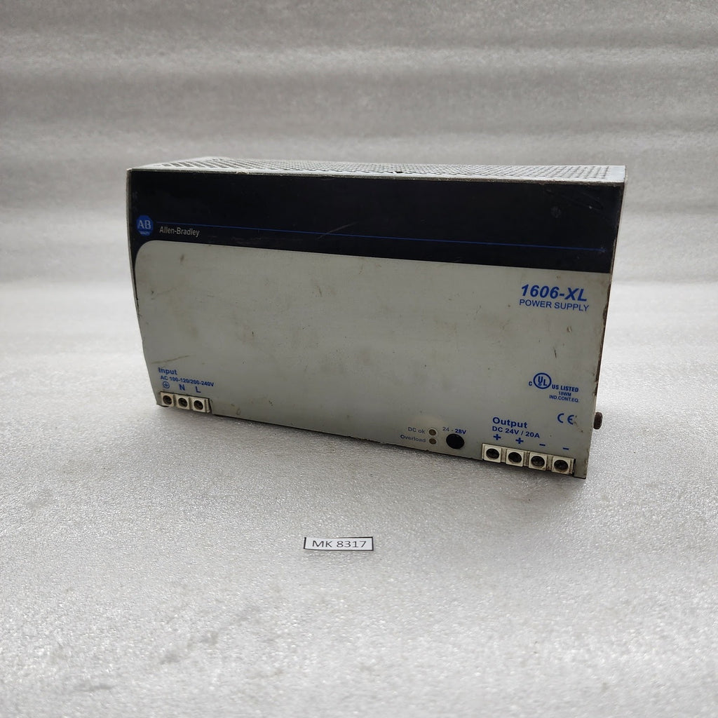 ALLEN BRADLEY CAT 1606-XL480EP POWER SUPPLY 24-28VDC 20A
