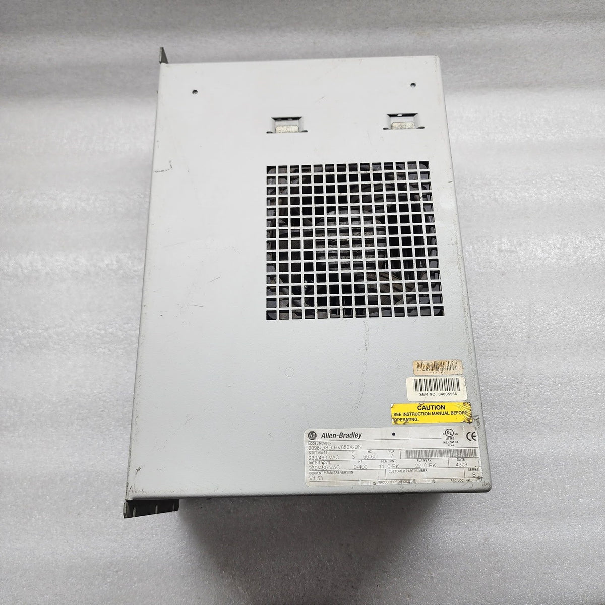 ALLEN BRADLEY 2098-DSD-HV050X-DN ULTRA 3000 DIGITAL SERVO DRIVER