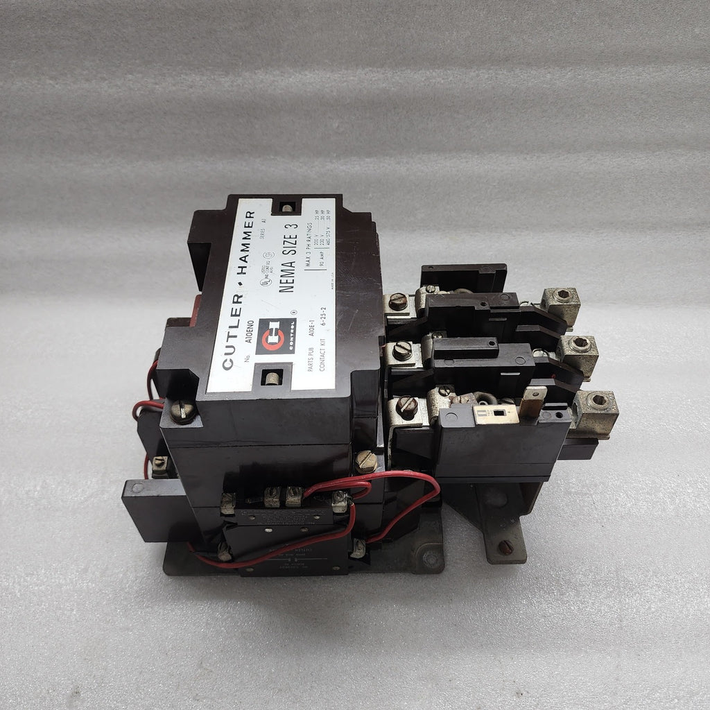 CUTLER HAMMER A10E-1 MAGNETIC MOTOR STARTER 90A A10EN0