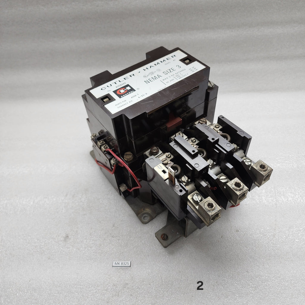 CUTLER HAMMER A10E-1 MAGNETIC MOTOR STARTER 90A A10EN0