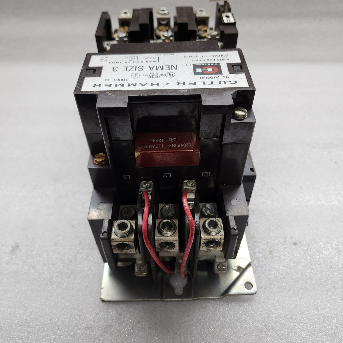 CUTLER HAMMER A10EN0 MOTOR STARTER 90A A10E-2