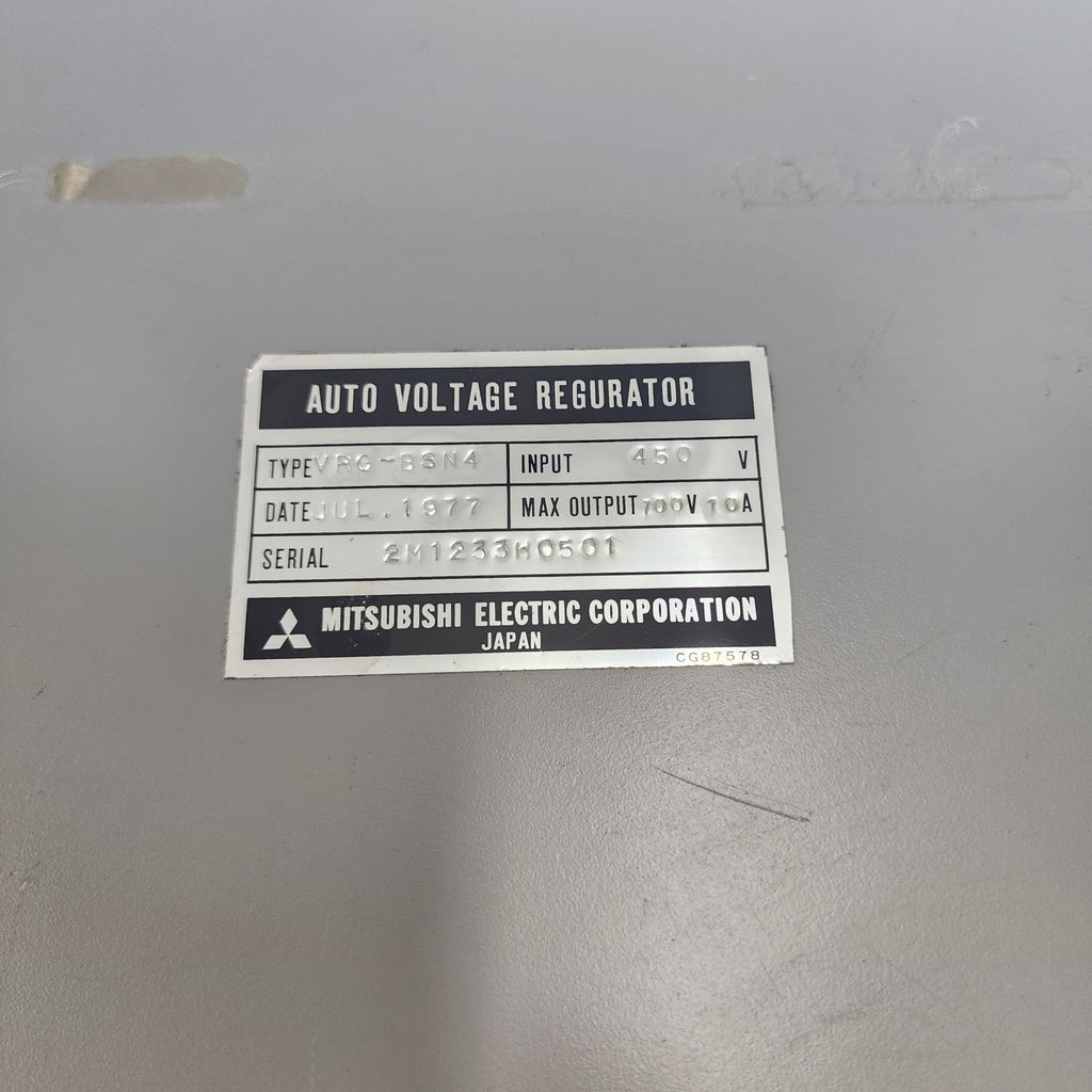 MITSUBISHI ELECTRIC VRG-BSN4 AUTO VOLTAGE REGULATOR