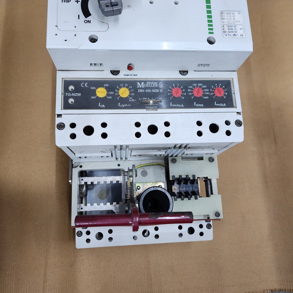 MOELLER D-NZM 10 3-POLE CIRCUIT BREAKER 400A TRIP UNIT ZMV-400-NZM 10