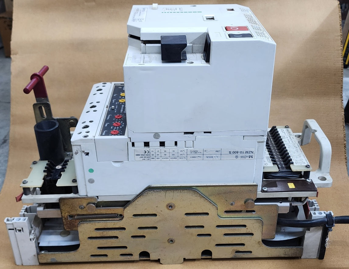 MOELLER R-NZM 10 3-POLE CIRCUIT BREAKER TRIP 400A ZMV-400-NZM 10