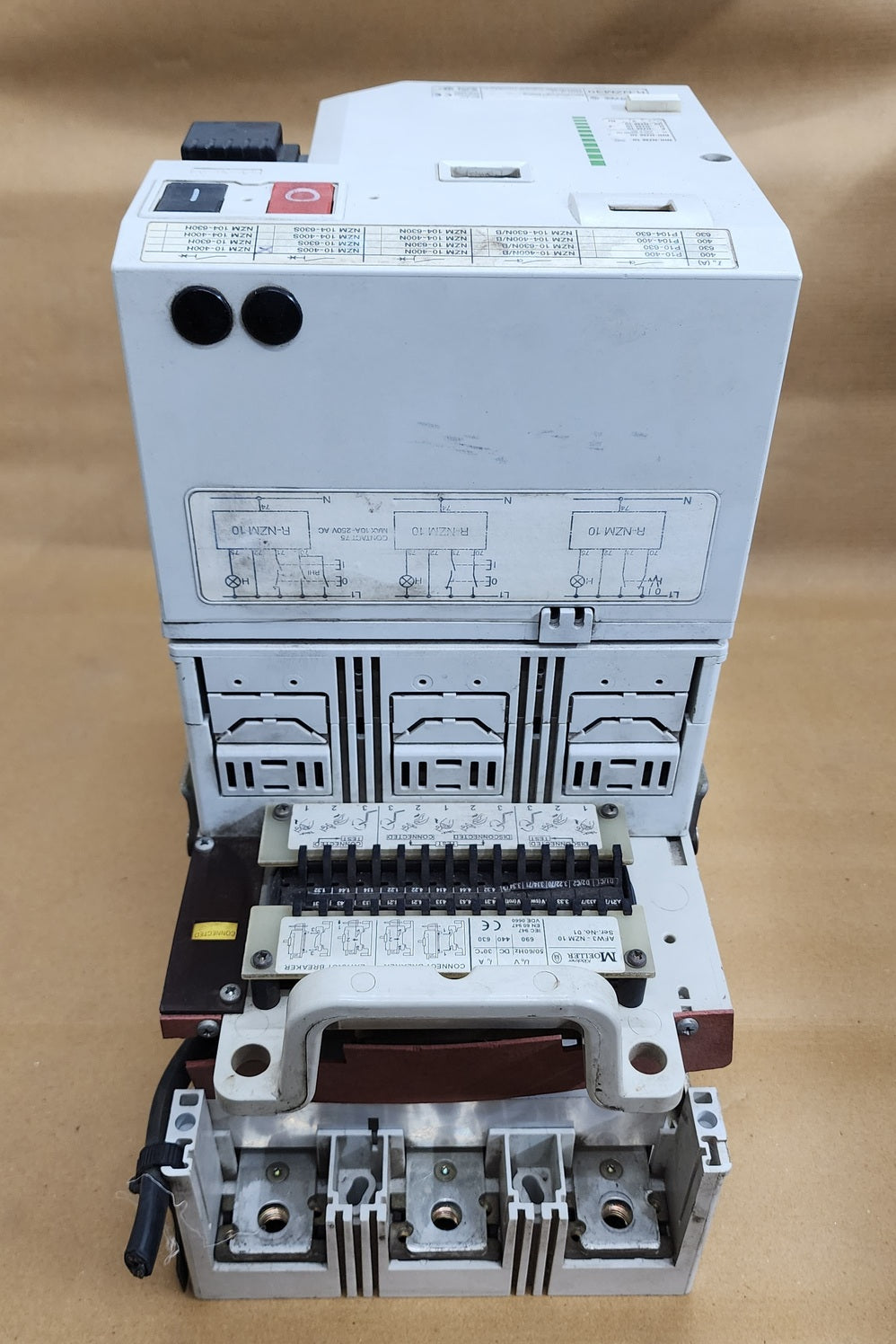 MOELLER R-NZM 10 3-POLE CIRCUIT BREAKER TRIP 400A ZMV-400-NZM 10