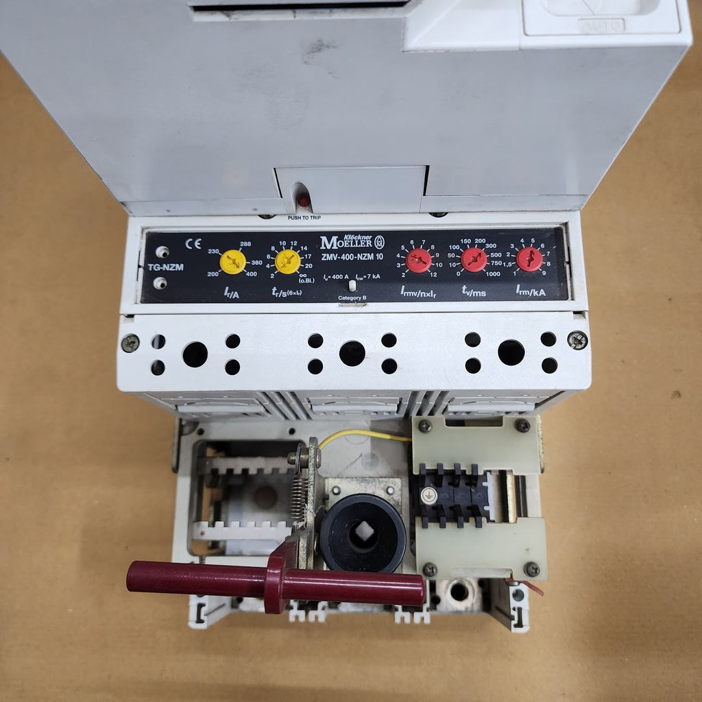 MOELLER R-NZM 10 3-POLE CIRCUIT BREAKER TRIP 400A ZMV-400-NZM 10