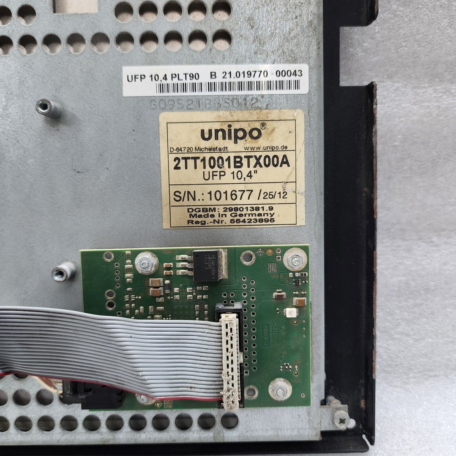 UNIPO 2TT1001BTX00A OPERATOR PANEL UFP 10.4"