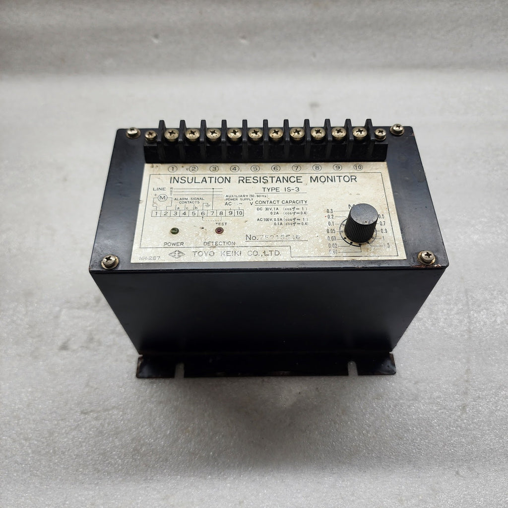 TOYO KEIKI IS-3 INSULATION RESISTANCE MONITOR