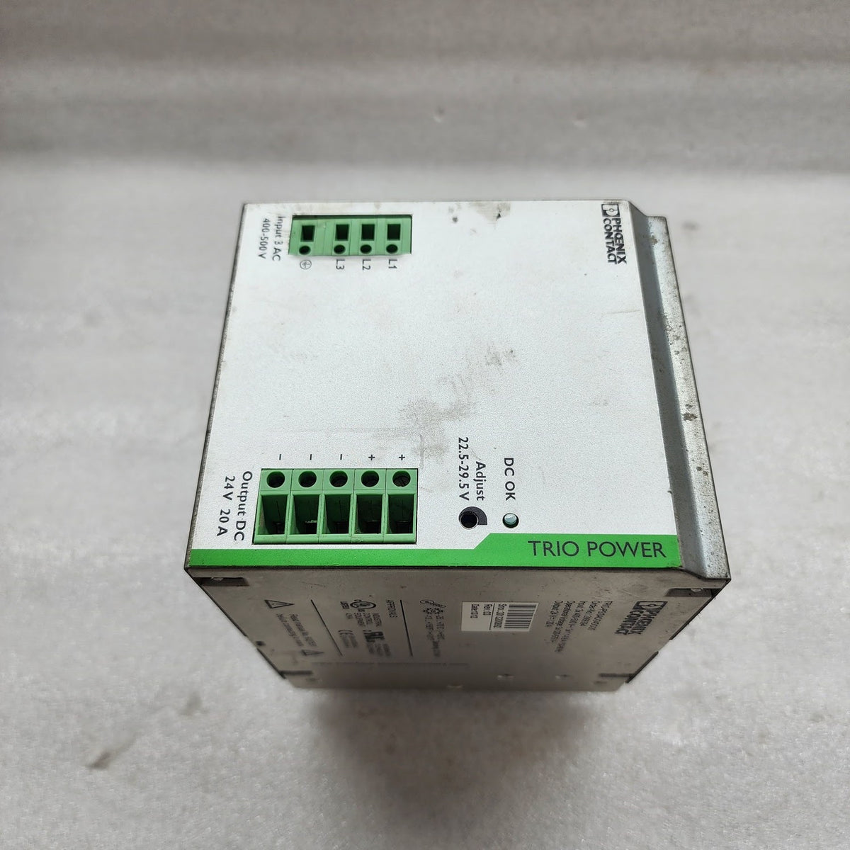 PHOENIX CONTACT TRIO-PS/3AC/24DC/20 POWER SUPPLY UNIT 2866394