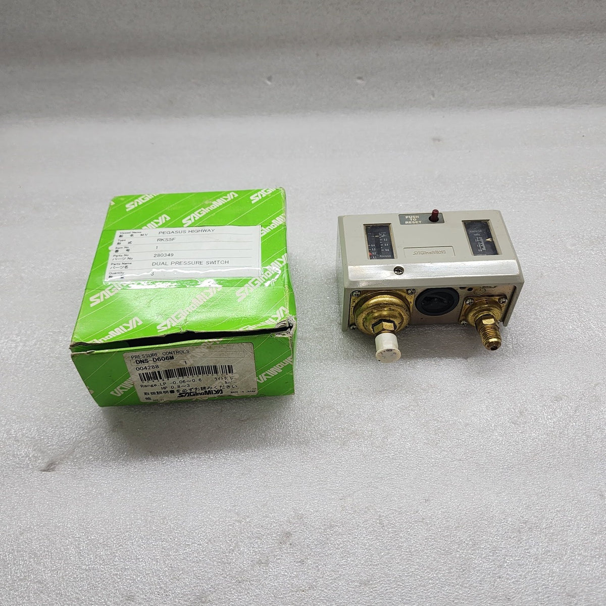 SAGINOMIYA DNS-D606M PRESSURE CONTROLS 004288