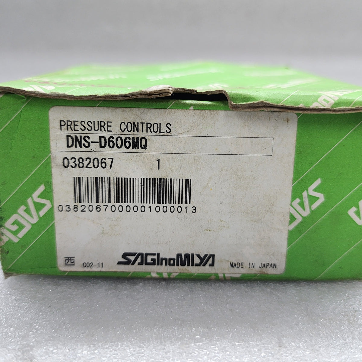 SAGINOMIYA DNS-D606M PRESSURE CONTROLS 004288