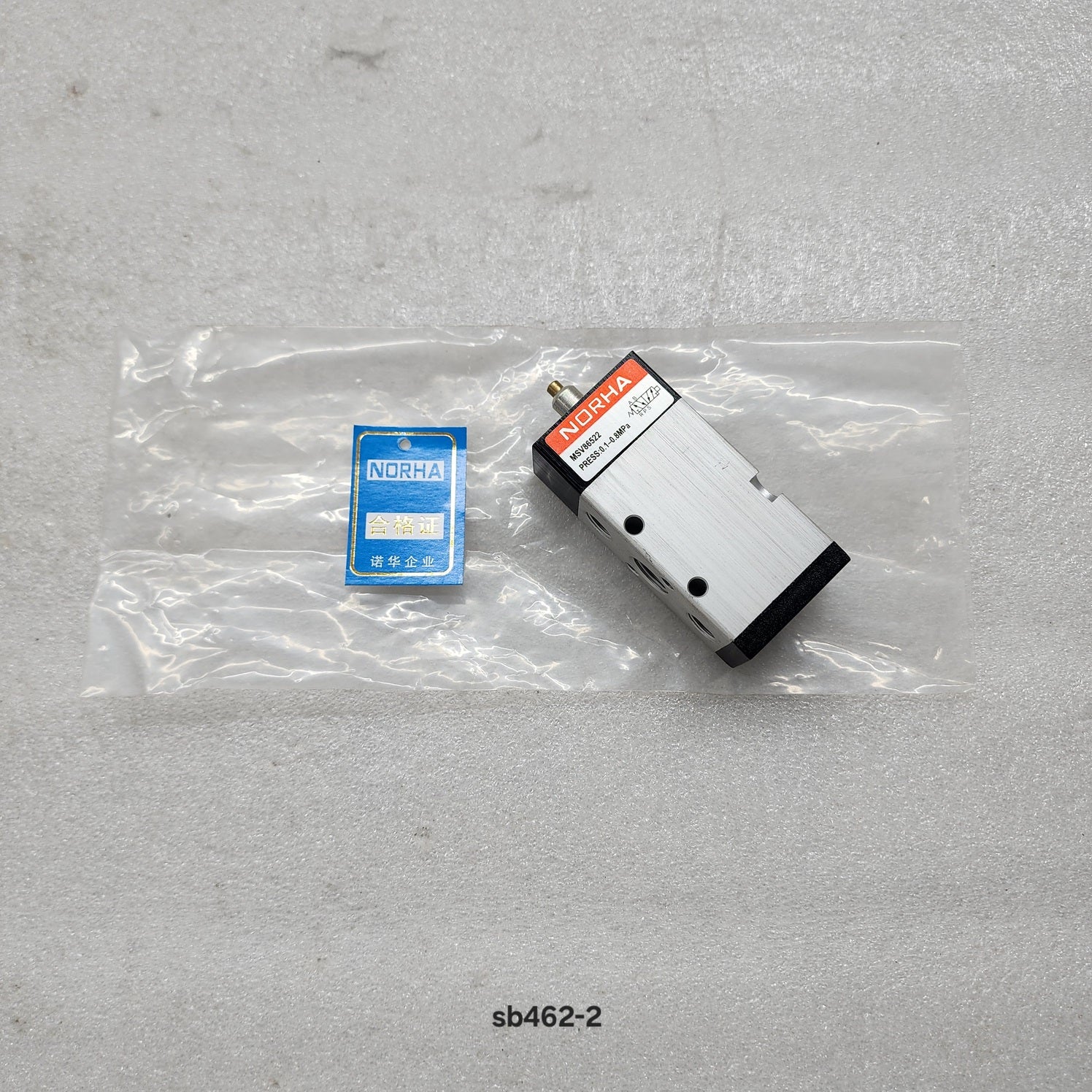 NORHA MSV86522 PNEUMATIC VALVE 0.1-0.8MPa