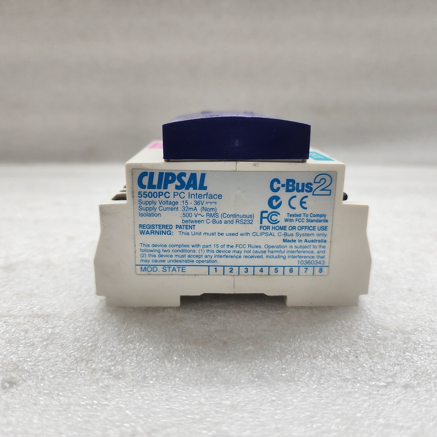 CLIPSAL 5500PC PC INTERFACE 15-36VDC