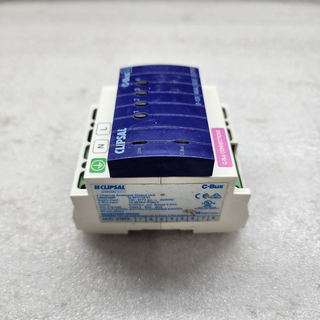 CLIPSAL L5504AMP 4 CHANNEL ANALOGUE OUTPUT UNIT 100-277VAC